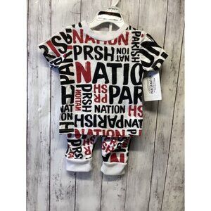 Parish Nation Toddler Multicolor Casual Playwear T-Shirt & Pants Set 24M NWT